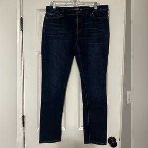 New York & Company Dark Blue Skinny Jeans, size 14
